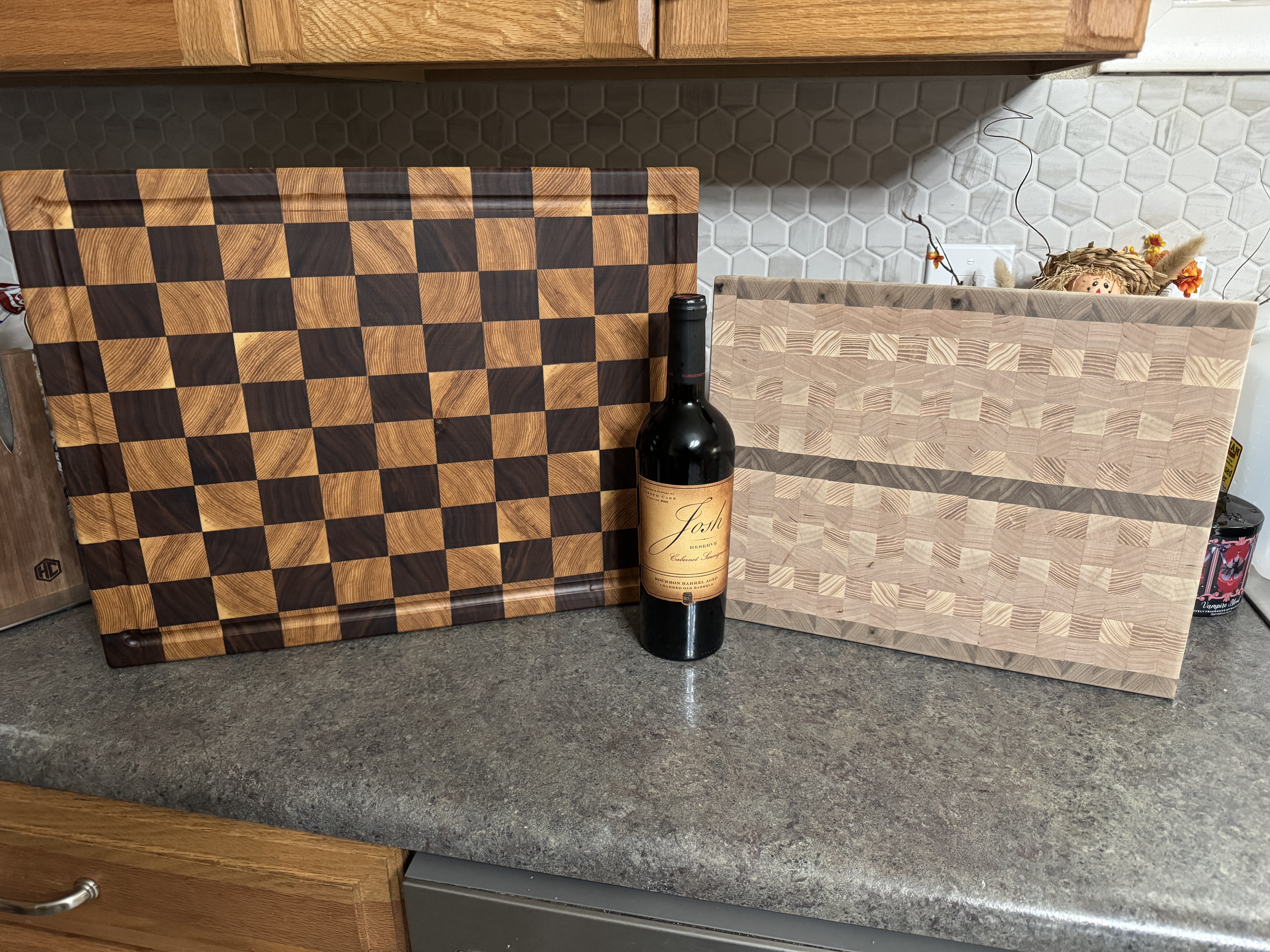 Handcrafted hardwood cutting board