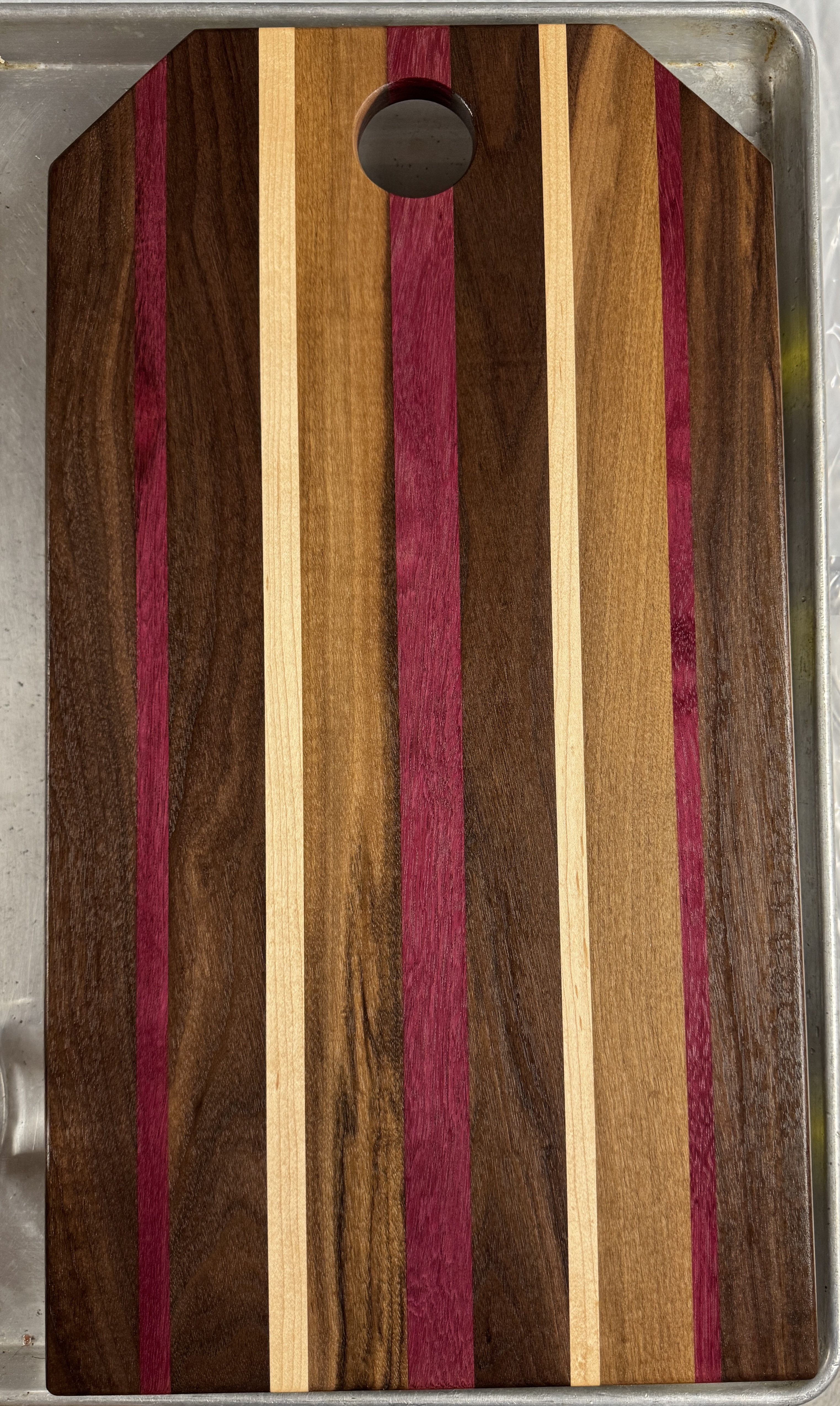 Handcrafted Purpleheart charcuterie board