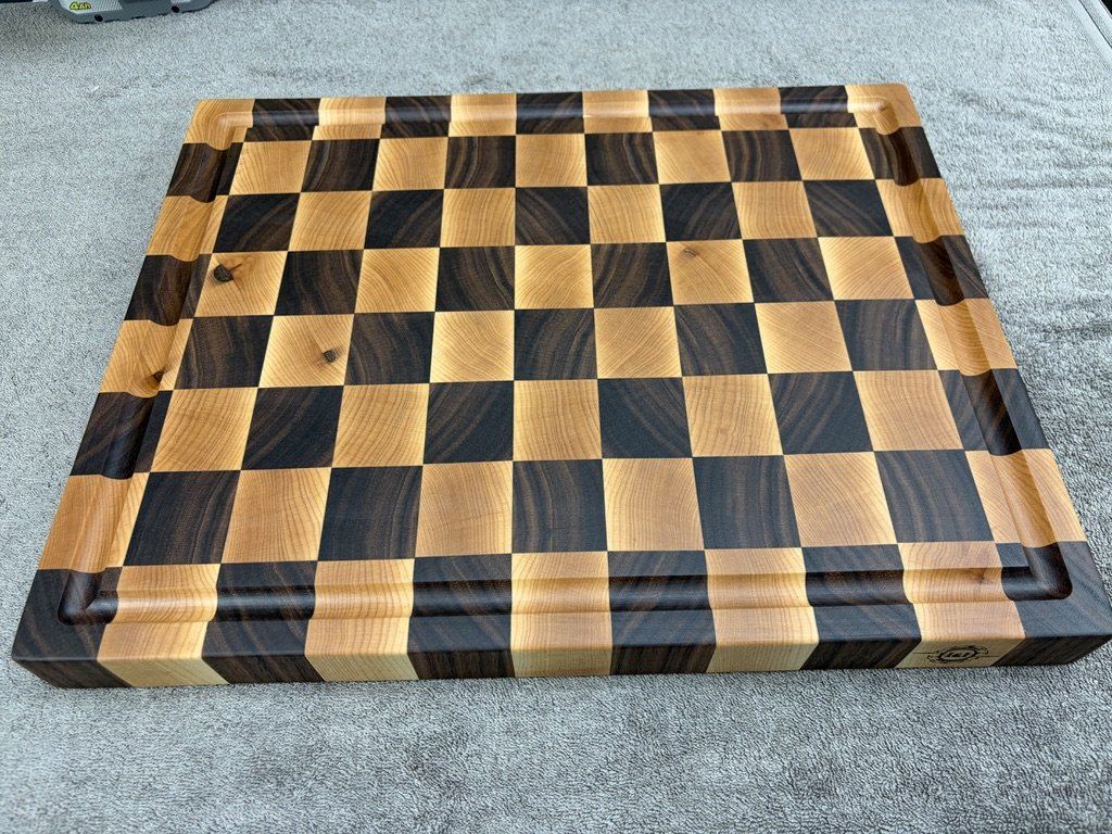 Walnut & Maple Checkerboard End-Grain — photo 2
