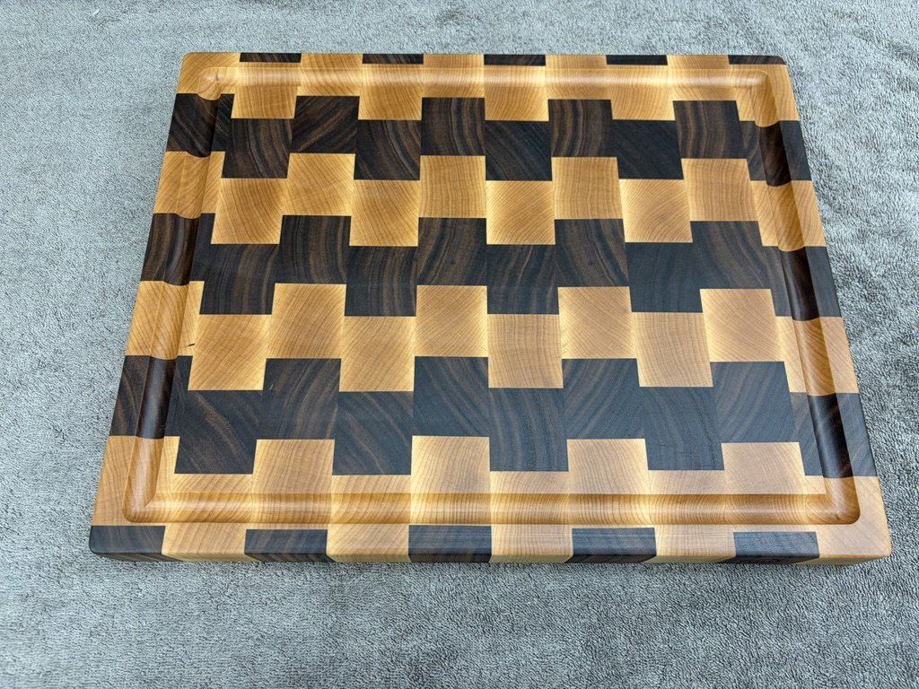 Striped End-Grain Cutting Board — photo 2