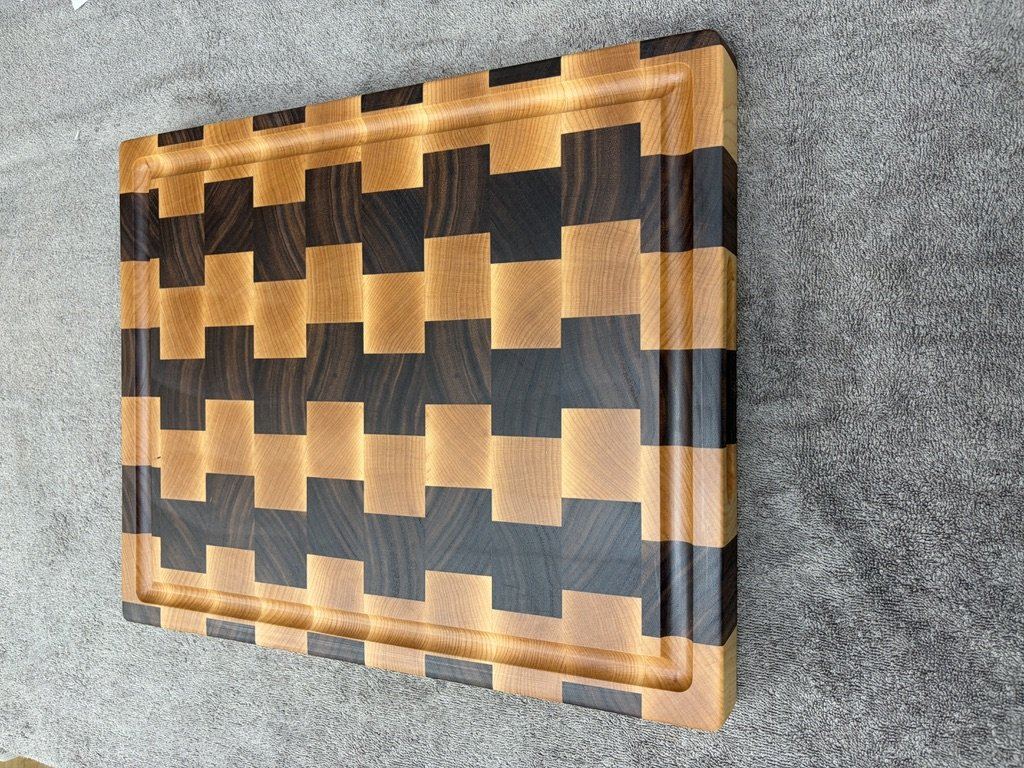 Striped End-Grain Cutting Board — photo 3